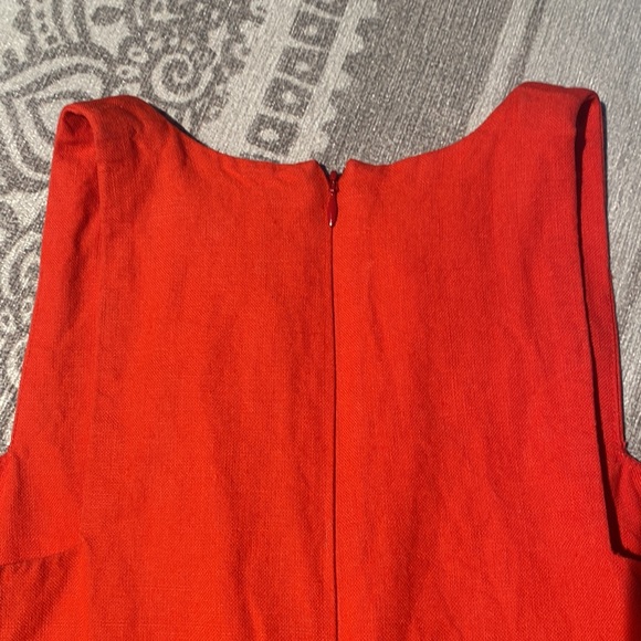 Emerson Fry Cut Out Mod Dress in Warm Red - Picture 15 of 16